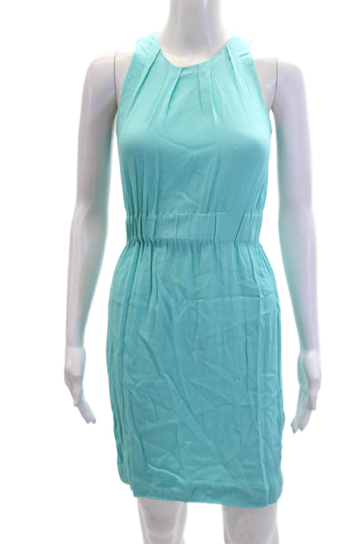 Kate Spade Womens Sleeveless Elastic Waist Pullover Midi Dress Blue Size 00