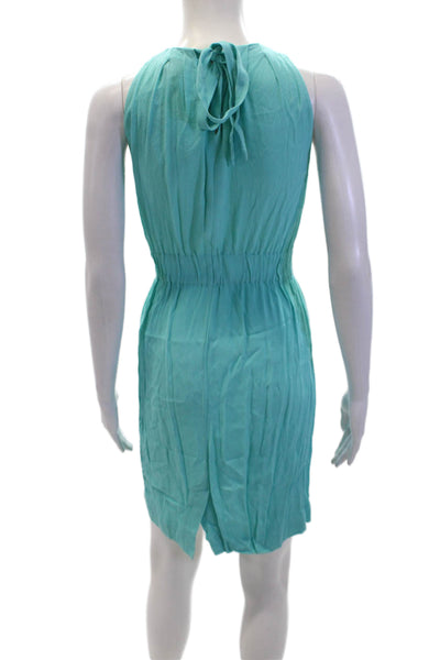 Kate Spade Womens Sleeveless Elastic Waist Pullover Midi Dress Blue Size 00
