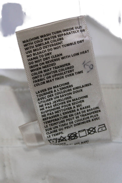 L Agence Womens Zipper Fly High Rise Selma Boot Cut Jeans White Denim Size 25