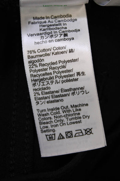 J Crew Womens Cotton Mid-Rise Flare Zip Cropped Denim Jeans Black Size 30T