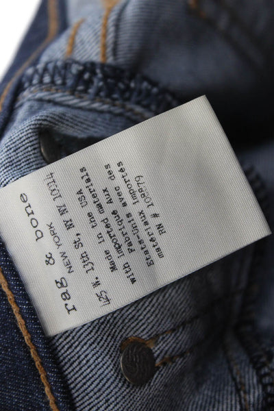 Rag & Bone Jean Womens High Rise Dark Wash Skinny Jeans Blue Size 24