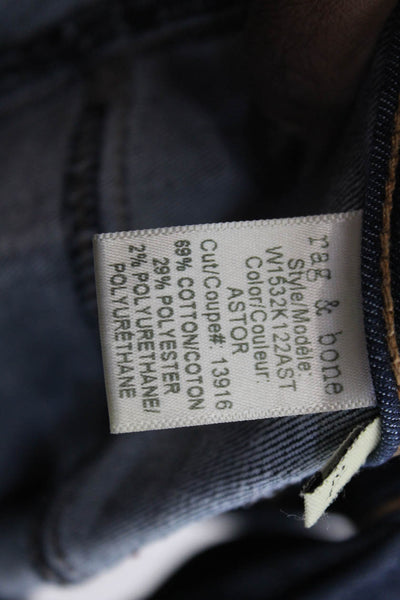 Rag & Bone Jean Womens High Rise Dark Wash Skinny Jeans Blue Size 24
