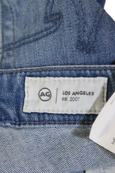 AG Adriano Goldschmied Womens Medium Mari Mid Rise Slim Straight Jeans Blue 24