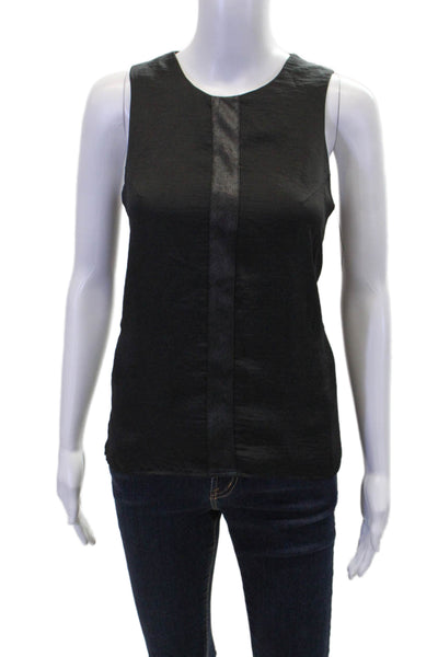 SW3 Bespoke Womens Crew Neck Sleeveless Tank Top Black Size Extra Small