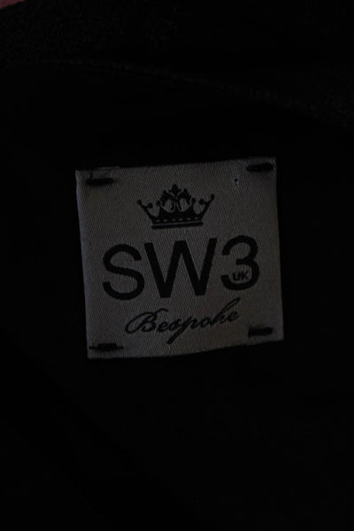 SW3 Bespoke Womens Crew Neck Sleeveless Tank Top Black Size Extra Small
