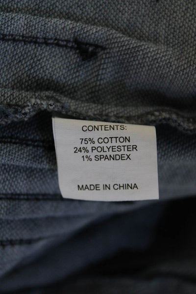 Peace of Cloth Womens Denim Stitch Band Collar Indigo Jacket Blue Size M