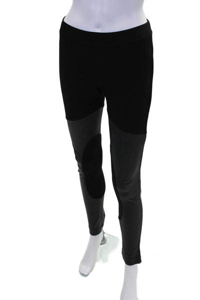 Haute Hippie Womens Leather Leg Design Skinny Leggings Black Size XS