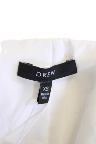 Drew Womens Side Zip Sleeveless Scoop Neck Amira Top White Size Extra Small