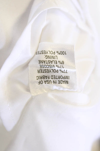 Drew Womens Side Zip Sleeveless Scoop Neck Amira Top White Size Extra Small