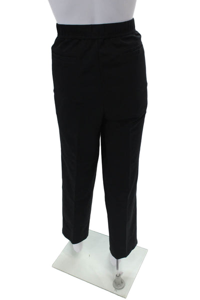 Lafayette 148 New York Womens Elastic Waist Tailored Pants Black Size 30