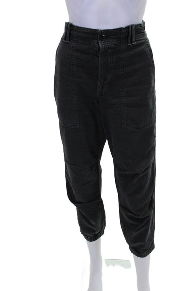 Citizens of Humanity Womens Cotton 4 Pocket High-Rise Tapered Pants Navy Size 27