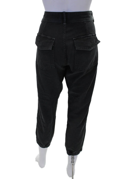 Citizens of Humanity Womens Cotton 4 Pocket High-Rise Tapered Pants Navy Size 27