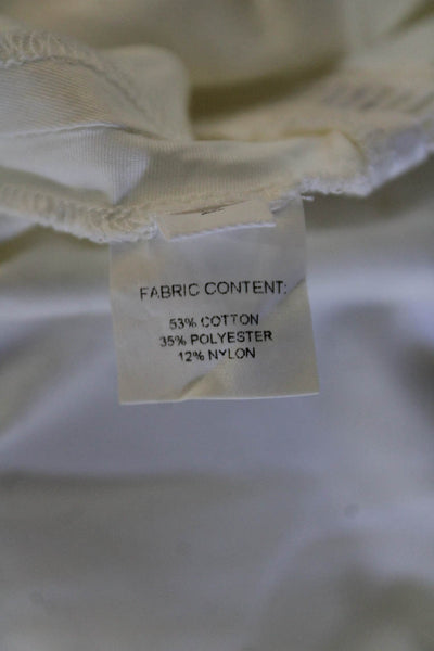 Derek Lam 10 Crosby Womens Back Zip Ladder Lace A Line Skirt White Cotton Size 2
