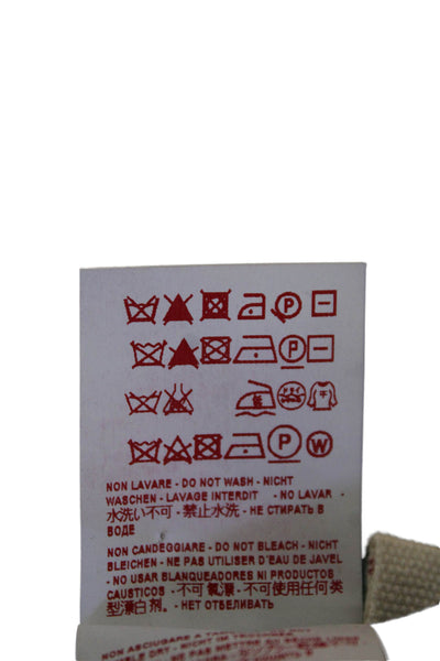 Marni Womens Elastic Waistband High Rise Crepe Straight Leg Pants Black IT 40