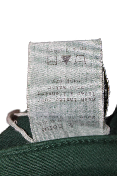 Rag & Bone Jean Womens Zipper Fly Mid Rise Legging Skinny Jeans Green Size 24