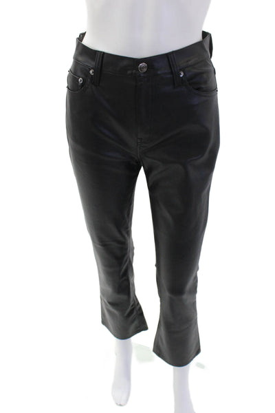 Pistola Womens Textured Zip Button Lined Straight Sleek Pants Black Size EUR 25