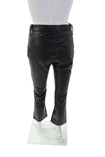 Pistola Womens Textured Zip Button Lined Straight Sleek Pants Black Size EUR 25