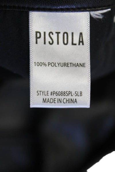 Pistola Womens Textured Zip Button Lined Straight Sleek Pants Black Size EUR 25