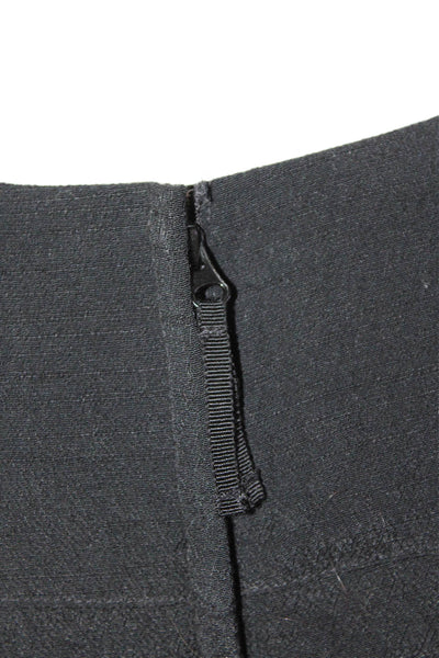 Maeve Anthropologie Womens Short Sleeve Zip Button Jumpsuit Black Size S