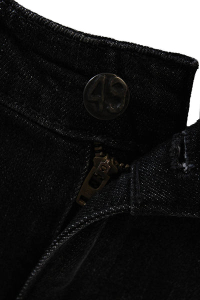 AG Adriano Goldschmied Womens Cotton Low-Rise Denim Shorts Black Size 25
