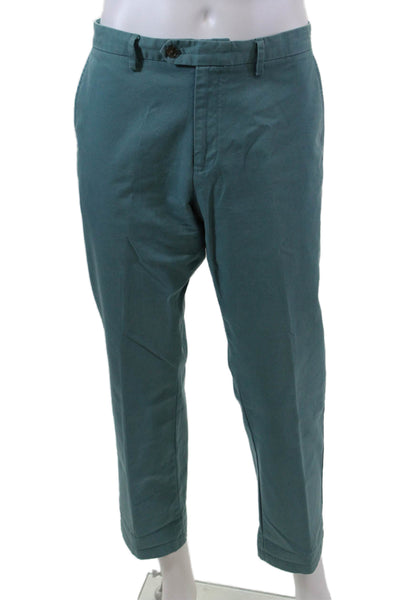 The Men's Store at Bloomingdale's Mens Cotton Straight Pants Blue Size 32