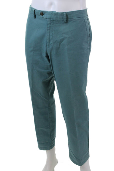 The Men's Store at Bloomingdale's Mens Cotton Straight Pants Blue Size 32