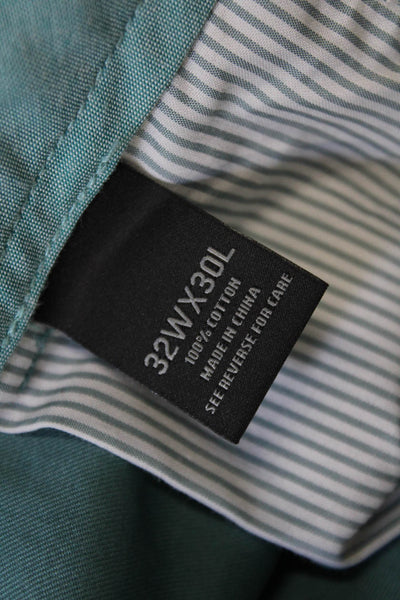 The Men's Store at Bloomingdale's Mens Cotton Straight Pants Blue Size 32