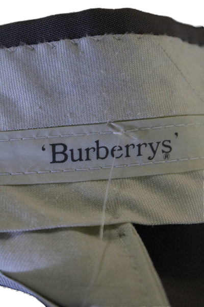 Burberrys Mens Wool Four Pocket Hook Closure Straight Leg Pants Taupe Size 40