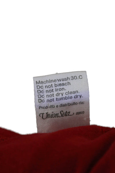 Moschino Mare Mens Cotton Crew Neck Short Sleev Pullover T-Shirt Red Size M