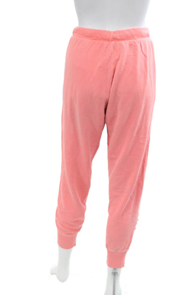 Electric & Rose Womens Cotton Distressed Elastic Waist Sweatpants Pink Size 26