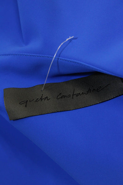 Greta Constantine Womens Sleeveless Mid Calf A Line Dress Cobalt Blue Size Small