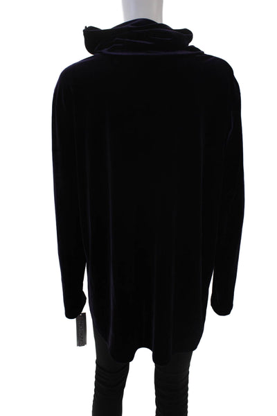 Sno Skins Womens Velvet Turtleneck Sweater Violet Purple Size Extra Extra Large