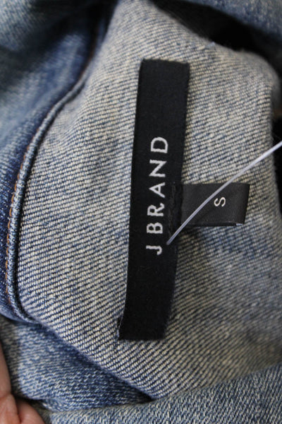 J Brand Womens Denim Button Down Surface Jacket Blue Cotton Size Small