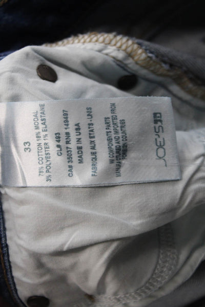 Joes Mens High Rise Skinny Ankle The Charlie Jeans Blue Cotton Size 33