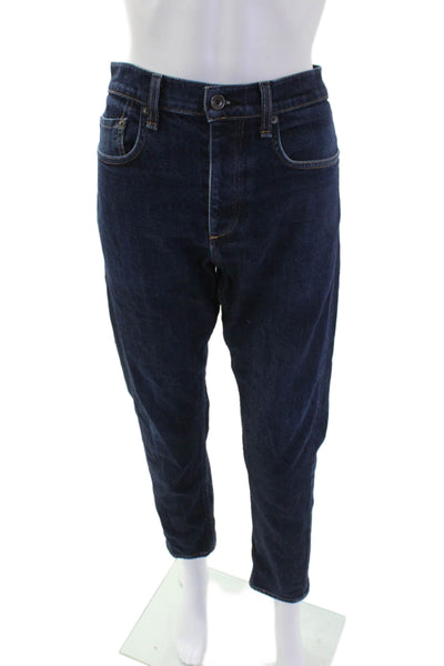 Rag & Bone Womens Cotton Zip Button Slim Fit Denim Jeans Blue Size EUR 32