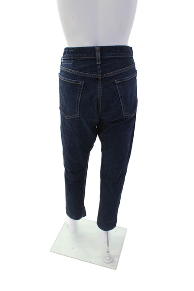 Rag & Bone Womens Cotton Zip Button Slim Fit Denim Jeans Blue Size EUR 32