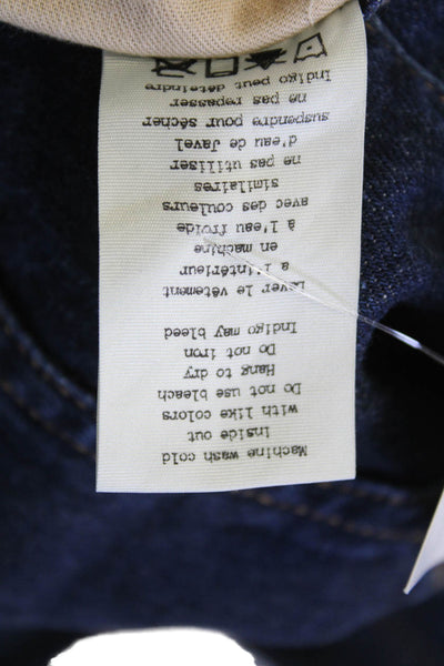 Rag & Bone Womens Cotton Zip Button Slim Fit Denim Jeans Blue Size EUR 32