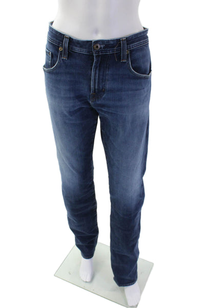 Rag & Bone Womens Cotton Zip Button Slim Fit Denim Jeans Blue Size EUR 32
