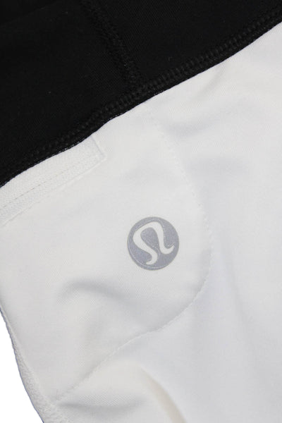 Lululemon Athletica Womens Spandex Textured Colorblock Leggings Black Size S
