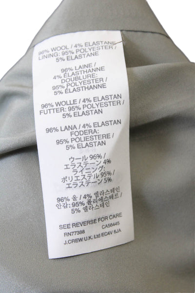 J Crew Womens Sleeveless Round Neck Pleated Mid Length Dress Gray Size 6