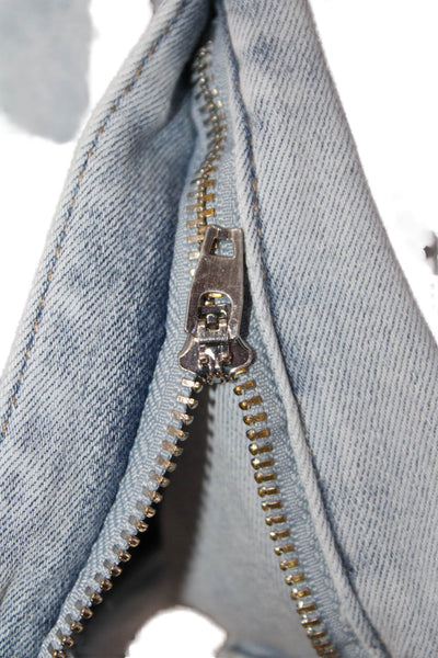 Coco Y Club Womens Cotton Crystal Detail Mid-Rise Skinny Jeans Blue Size 14