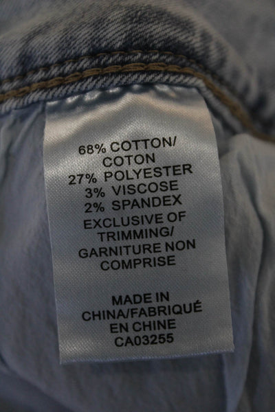 Coco Y Club Womens Cotton Crystal Detail Mid-Rise Skinny Jeans Blue Size 14
