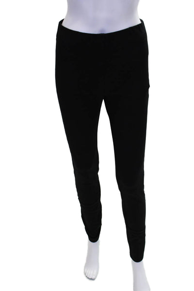 Joseph Womens Pull On High Rise Skinny Leg Pants Black Cotton Size EUR 36
