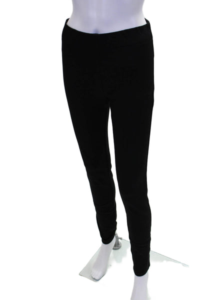 Joseph Womens Pull On High Rise Skinny Leg Pants Black Cotton Size EUR 36