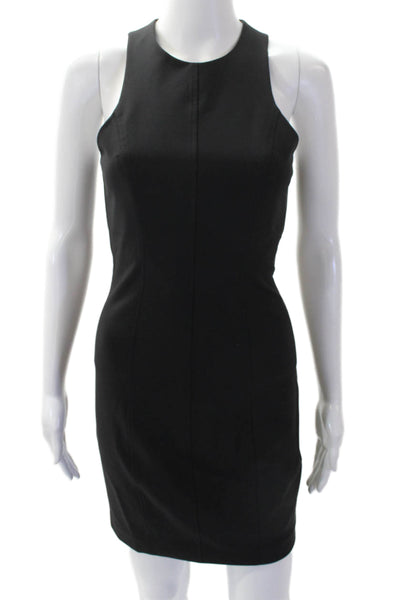 Alexander Wang Womens Textured Sleeveless Lined Midi Dress Black Size 4