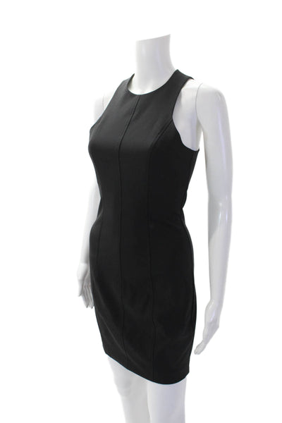 Alexander Wang Womens Textured Sleeveless Lined Midi Dress Black Size 4