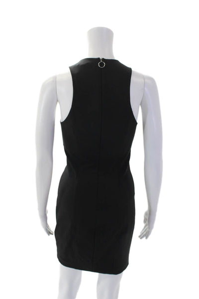 Alexander Wang Womens Textured Sleeveless Lined Midi Dress Black Size 4