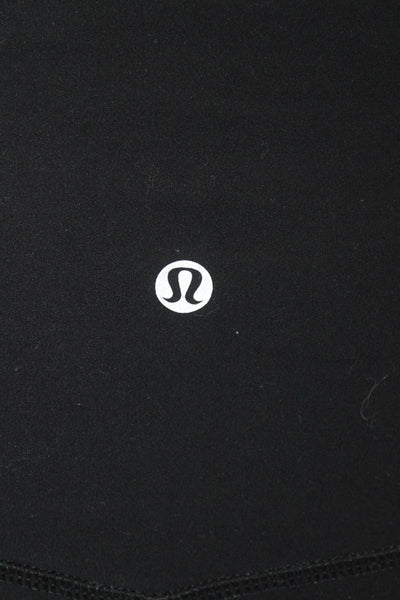 Lululemon Womens Pull On Cropped High Rise Leggings Black Size 6