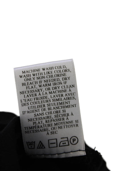 ALC Womens Round Neck Sleeveless Ruched Waist Bodycon Dress Black Dress XS