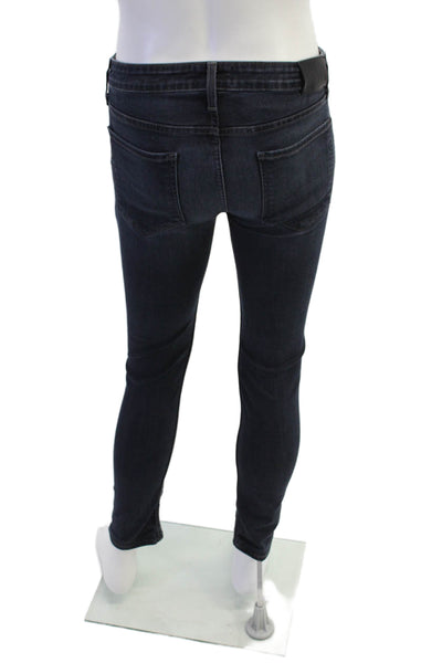Paige Black Label Mens Croft Dark Wash Mid Rise Skinny Jeans Blue Size 31